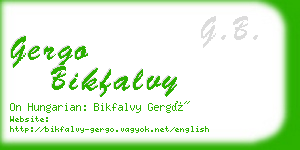 gergo bikfalvy business card